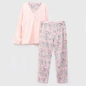 Pijama Polar Mujer Rosado