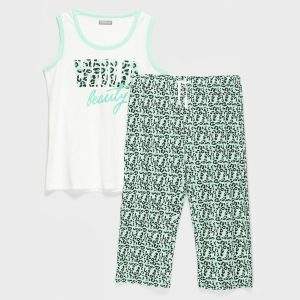 Pijama Mujer Estampado Largo Calipso